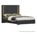 Cama Queen Barcelona Design Geltrú con Luz LED Grafito/Nogal RB137BQ-GFT