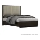 Cama Queen Barcelona Design Manresa con Luz LED Roble/Marrón/Negro RB858BQ-BK