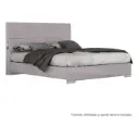 Cama Queen Barcelona Design Cataluña con Luz LED/Conector USB Gris SB325BQ-GREY