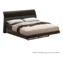 Cama Queen Barcelona Design Llobregat con Luz LED/Conector USB Roble TB153BQ-BK