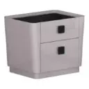 Mesa de Noche Barcelona Design Vallés Gris/Negro RB860NE-GREY