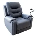 Sillón Reclinable Barcelona Design Eclipse Eléctrico 1 Plaza USB-A Negro F7061E-BK