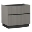 Mesa de Noche Barcelona Design Terrassa Izquierda Gris/Grafito BN/SB189NE-L