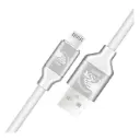 Cable USB-A a Lightning American Electric 1.2mts Alimentación/Transferencia Blanco JF-C111AL