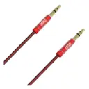 Cable Auxiliar 3.5mm American Electric 1mt Rojo JF-LS-Y01