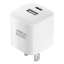 Adaptador de Corriente American Electric USB-A/USB-C 12W Blanco JF-RWC218-WT