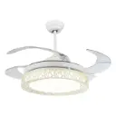 Ventilador de Techo American Electric Cecias 42″ Luz LED 36W Blanco 413-WT