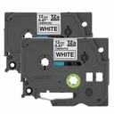 CINTA BROTHER TZE2312PK NEGRO SOBRE BLANCO DE 12MM PARA P-TOUCH 8M 2 PACK