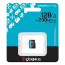 Kingston memoria microSDXC 128 GB canvas go plus gen4 200MB/s A2 U3 V30 card + ADP - SDCG4/128GB