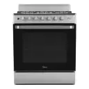 Cocina de Gas Midea 30″ 6 Quemadores Silver MGS30FS1BEABG