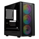 CASE EAGLE WARRIOR CG05AMRA001C TORRE PEQUEÑA CON 3 ABANICOS CON VIDRIO LATERAL