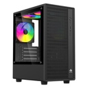 CASE EAGLE WARRIOR CG02ANRA002C TORRE PEQUEÑA CON 3 ABANICOS PANEL DE VIDRIO LATERAL