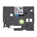 CINTA LAMINADA BROTHER TZE121 9MM X 8M FONDO TRANSPARENTE
