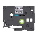 CINTA LAMINADA BROTHER TZE221 9 MM X 8 M NEGRO SOBRE FONDO BLANCO