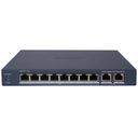 SWITCH HIKVISION DS-3E1510P-EI/M(O-STD) (E) 10 PUERTOS (8 GIGABIT POE + 2 GIGABIT RJ45) 1 GBPS SMART MANAGED