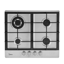 Midea estufa empotrable a gas 24" color silver MTGB24R3402GS