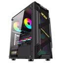 CASE RGB EAGLE WARRIOR CG08Q3RA003C VENTILADORES 3 DE 120MM VIDRIO TEMPLADO Y MALLA