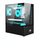 CASE RGB EAGLE WARRIOR CG01Q8RA003C VENTILADORES 3 DE 120MM VIDRIO TEMPLADO