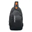 Mochila Cougar Unride 4L Impermeable USB-A Negra/Naranja 3MUNINXB.0001