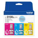 KIT DE TINTA 3 RECARGAS BROTHER BTD100CL3PKMEX INKBENEFIT CIAN / MAGENTA / AMARILLO
