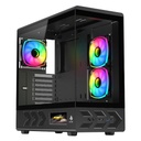 CASE EAGLE WARRIOR CG01J6RA001C MID TOWER SIN VENTILACION INCLUIDA CON VIDRIO TEMPLADO SIN FUENTE CON PANTALLA DE 5"