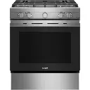 Cocina a Gas Haier Stainless Steel 30″ 4 Quemadores Plateada/Negro QCGSS740RNSS