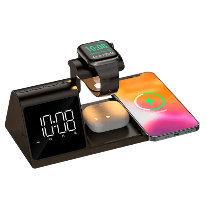 Reloj Despertador Maxell con Cargador Inalámbrico 5en1 348622