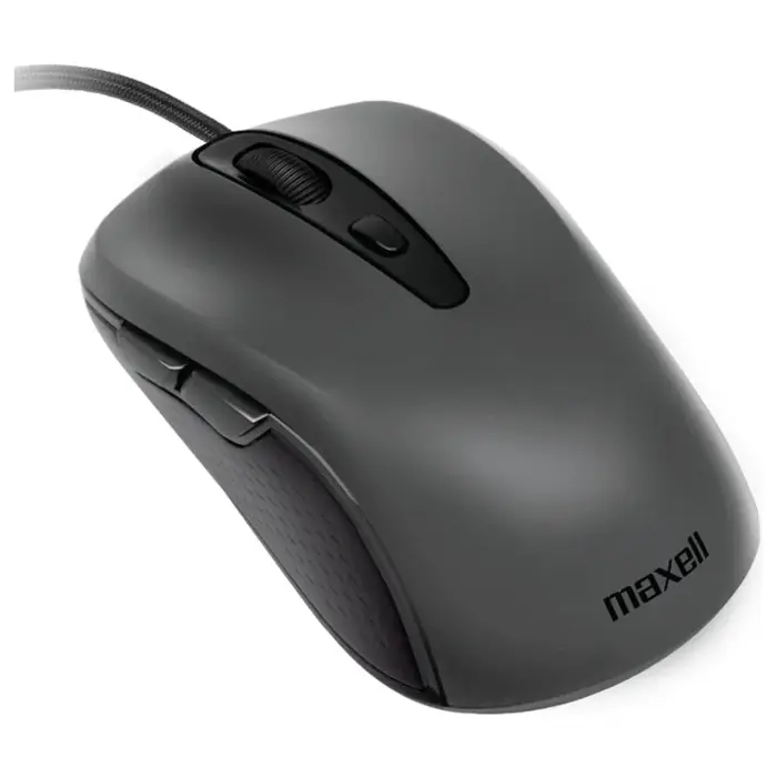 Mouse Maxell Óptico MOWR-105 Alámbrico Gris 348625