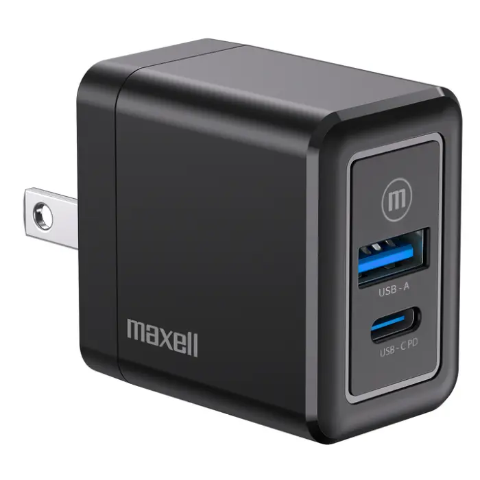 Cargador Maxell Ultra Wall Charger 65W USB-C+USB-A Negro 348637