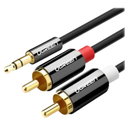 CABLE UGREEN AV116 MACHO 3.5MM A MACHO 2RCA 1.5M 10583