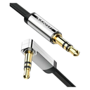 CABLE UGREEN AV119 3.5MM MACHO RECTO A MACHO ÁNGULO PLANO 1M 10597