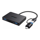 LECTOR DE TARJETAS UGREEN CM812 4 EN 1 USB-C / USB-A 5GBPS 45167