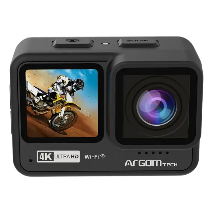 Cámara Argom Epic 90 4K UHD 60FPS Doble Pantalla Touch Negra ARG-AC-9190BK
