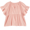 Blusa detalles botón y vuelitos