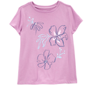 Blusa manga corta con flores