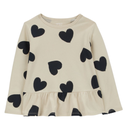 Blusa manga larga corazones