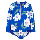 Traje de baño floral 1 pieza floral UPF 50+