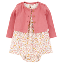 Vestido con calzoncito y abrigo floral