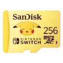 Tarjeta de Memoria MicroSD SanDisk MicroSDXC Nintendo Switch Pokemon Pikachu 256GB SDSQXAO-256G-GN6ZK