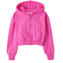 Abrigo rosado con zipper