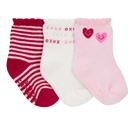 Set de 3 pares de medias corazones