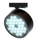 Lámpara Spot de Riel LED Honeycomb 15 W, Luz Neutra, Diseño Hexagonal, IRC 90, No atenuable