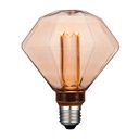 Foco D125 Diamante Vintage LED 3.5 W, Luz Ámbar, Base E27