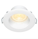 Lámpara Empotrable Downlight LED 4 W, Luz Cálida Brillante, No atenuable, Multivoltaje
