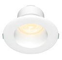 Lámpara Empotrable Downlight LED 6 W, Luz Cálida Brillante, No atenuable, Multivoltaje