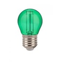 BOMBILLOG45 DE FILAMENTO LED 127V 2W VERDE