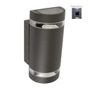 ARBOTANTE DOBLE LUZ PEQUEÑO ALUMINIO, ANTRACITA. GU10-35W/C