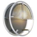 LUMINARIO DE PARED RAYADO IP 44 PC TRANSPARENTE, MAX 20W