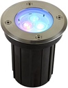 EMP. PISO RED. LED RGB P/DRIVER ELEC. AC.INOX.