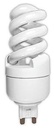 Bombillo fluorescente tipo espiral, Base G9, 10W, Luz 6500.
